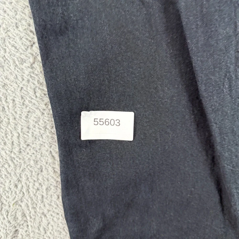 Calvin Klein Jeans Womens 14 Black Cotton Denim Straight Leg Streetwear Workwear